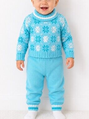 Vintage Giltknits Toddler Knit Sweater & Pants Set 12 Months Made in Japan